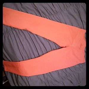 Fabletics coral leggings